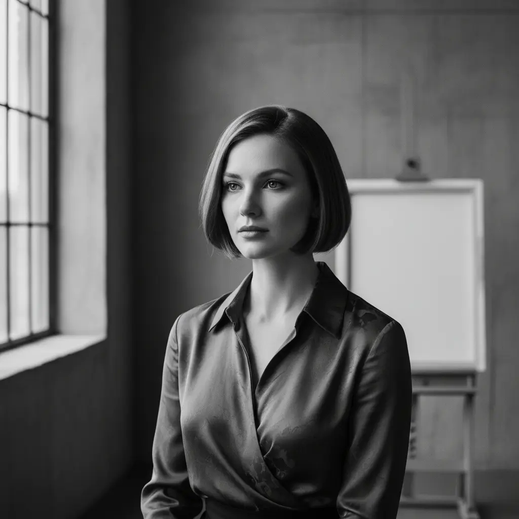 Modèle avec coupe moderne